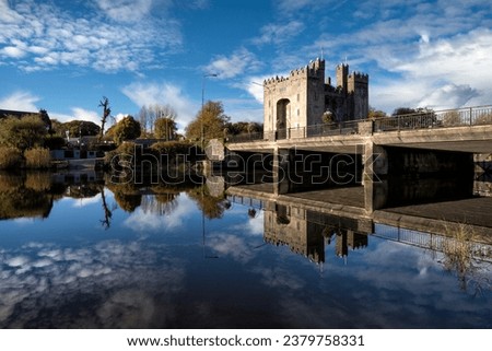 Bunratty Castle river reflections view