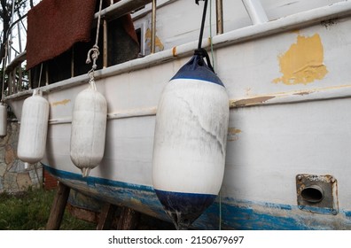 buoy on an old fishing boat