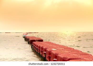Buoyancy Orange  on the beach  - Shutterstock ID 1232720311
