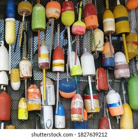 Buoys On Block Island, RI, USA 