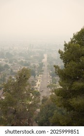 BURBANK, CA - September 13, 2020: Wildfire Smoke Covers Southern California In A Haze.