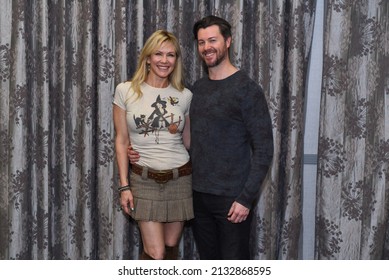 Burbank, CA USA - March 5, 2022: Actors Stacy Haiduk And Dan Feuerriegel In Burbank, CA.