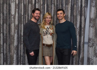 Burbank, CA USA - March 5, 2022: Actors Dan Feuerriegel, Paul Telfer, And Stacy Haiduk In Burbank, CA.