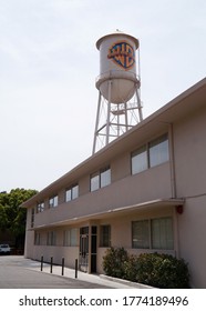 Burbank, California - June, 2014. The Famous Water Tower In The Warner Bros. Studios, In Burbank. 