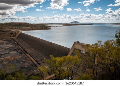 Burdekin Dam Wall And Falls