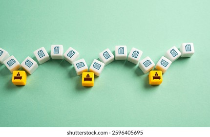 Bureaucracy and paperwork. Slow process of processing requests and obtaining permits. Hinder progress, complicating approvals, licensing, and administrative tasks in businesses or government.