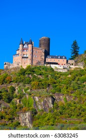 Burg Katz (or Burg Neukatzenelnbogen) - castle above the German town of St. Goarshausen in Rhineland-Palatinate
