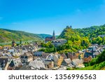 Burg Schonburg above Oberwesel town in Germany