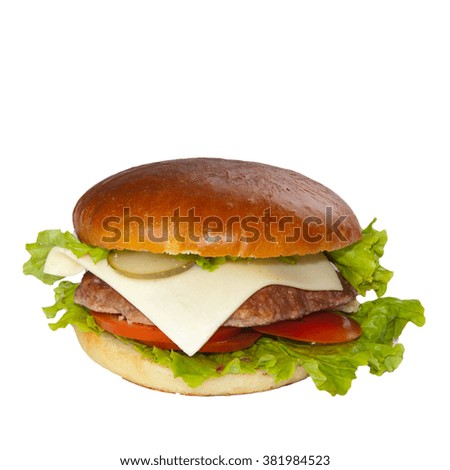 Similar – Image, Stock Photo real cheeseburger