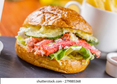 Burger With Crab Meat