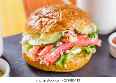 Burger With Crab Meat