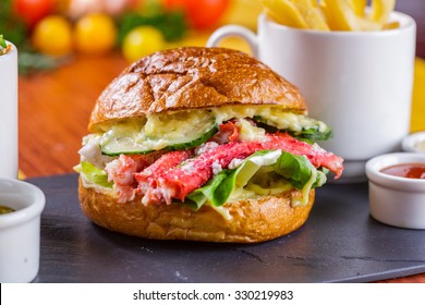 Burger With Crab Meat