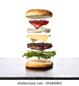 Burger In Layers
