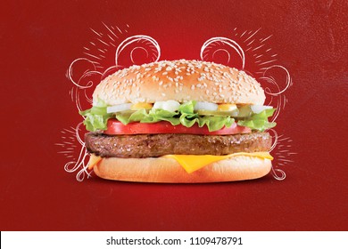 burger meal menu