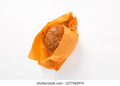 Burger Sandwich Wrapped In Paper