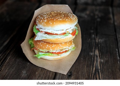 Burger. Takeout Food. Fast Food