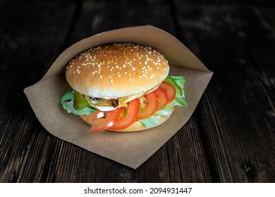 Burger. Takeout Food. Fast Food