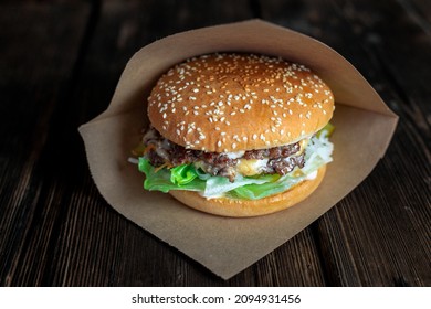 Burger. Takeout Food. Fast Food