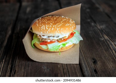 Burger. Takeout Food. Fast Food