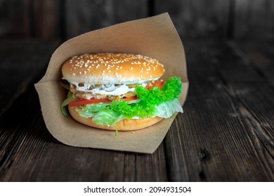 Burger. Takeout Food. Fast Food