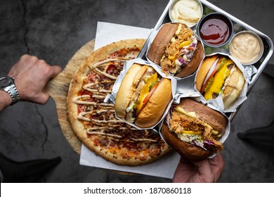 Burgers Beef And Chicken Pizza