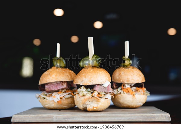 Burgers Sliders Pickles\
Bokeh Background
