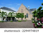 Burgh-Haamstede, The Netherlands - May 24 2018; Historical, unfinished village church without a tower. Originally dedicated to John the Baptist