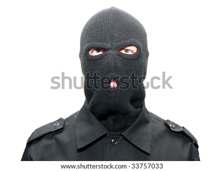 Burglar Wearing Ski Mask Balaclava Stock Photo (Edit Now) 33757033 ...