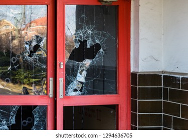 Burglary Door At A Store