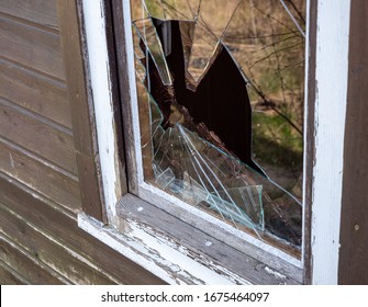 Burglary Window Pane Vandalism Background