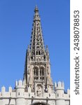 Burgos Cathedral, basilica of Santa Maria, dome Maria, dome, limestone, Renaissance, baroque, romanic, catholic, spire, architecture