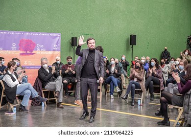 Burgos, EspañaEspaña; February 02, 2022. United We Can Rally. With Alberto Garzón, Isa Serra, Irene Montero, Juan Gascón, Pablo Fernández, Marga Arroyo And Héctor Illueca.