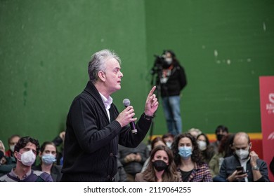 Burgos, EspañaEspaña; February 02, 2022. United We Can Rally. With Alberto Garzón, Isa Serra, Irene Montero, Juan Gascón, Pablo Fernández, Marga Arroyo And Héctor Illueca.