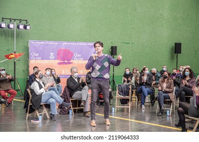 Burgos, EspañaEspaña; February 02, 2022. United We Can Rally. With Alberto Garzón, Isa Serra, Irene Montero, Juan Gascón, Pablo Fernández, Marga Arroyo And Héctor Illueca.