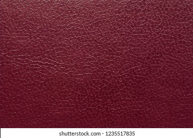 Burgundy Leather Texture Or Background