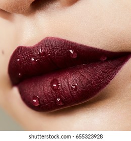 burgundy brown lipstick