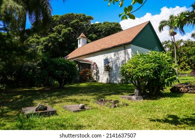 Burial Ground In The Palapala Ho‘omau Congregational Church In Kipahulu On Hana Highway, East Of Maui Island In Hawaii, United States