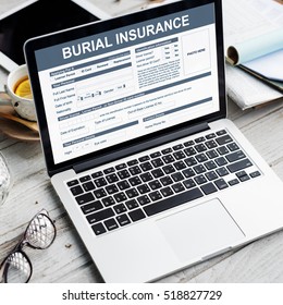 Burial Insurance Funeral Cemetery Mourning Concept