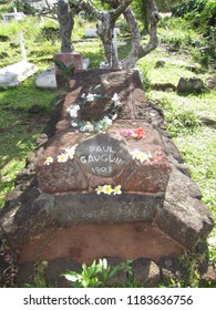 Burial site of Paul Gauguin in French Polynesia