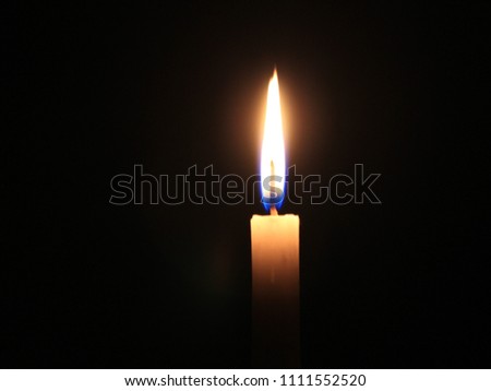 the buring candel in the dark  Stock photo © 