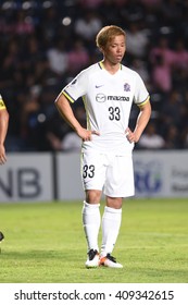 BURIRAM,THAILAND-APR 5:Shiotani Tsukasa Of Sanfrecce Hiroshima Celebrates During AFC Champions League 2016 Buriram UTD.and Sanfrecce Hiroshima At I-mobile Stadium On April 5,2016 In Thailand