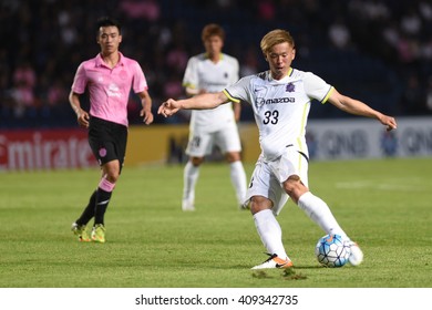 BURIRAM,THAILAND-APR 5:Shiotani Tsukasa Of Sanfrecce Hiroshima Celebrates During AFC Champions League 2016 Buriram UTD.and Sanfrecce Hiroshima At I-mobile Stadium On April 5,2016 In Thailand