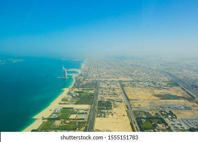 Burj Al Arab Aerial View From Plane