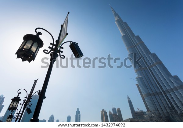 Burj Khalifa Palace Downtown Dubai United Stock Photo Edit - 