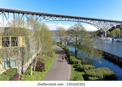 Burke Gilman Trail In Fremont, Seattle