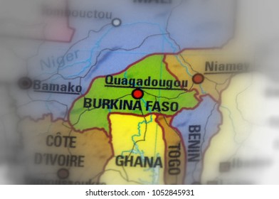 Burkina Faso, Formerly Called The Republic Of Upper Volta (black And White Selective Focus).