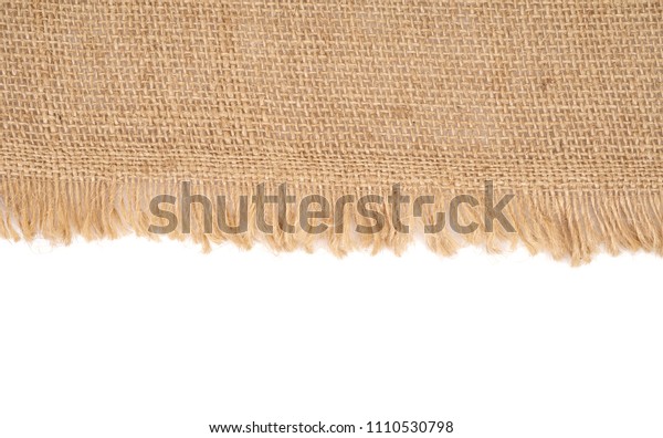 Burlap Fabric Frayed Edge Stock Photo (Edit Now) 1110530798