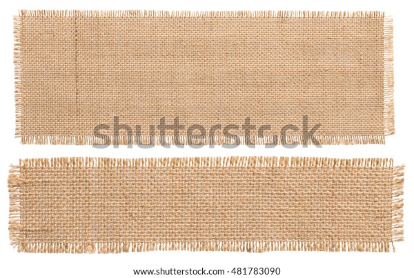 Burlap Fabric Patch Piece Rustic Hessian Stock Photo (Edit Now) 481783090