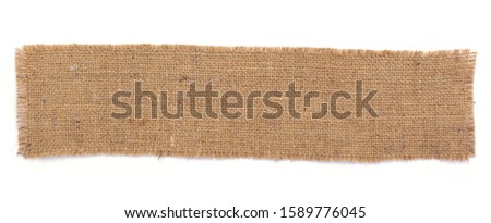 burlap hessian sacking texture isolated at white background