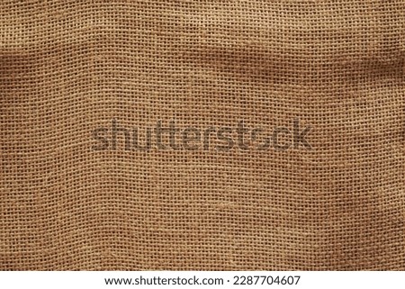 Burlap sack background and texture, brown fabric